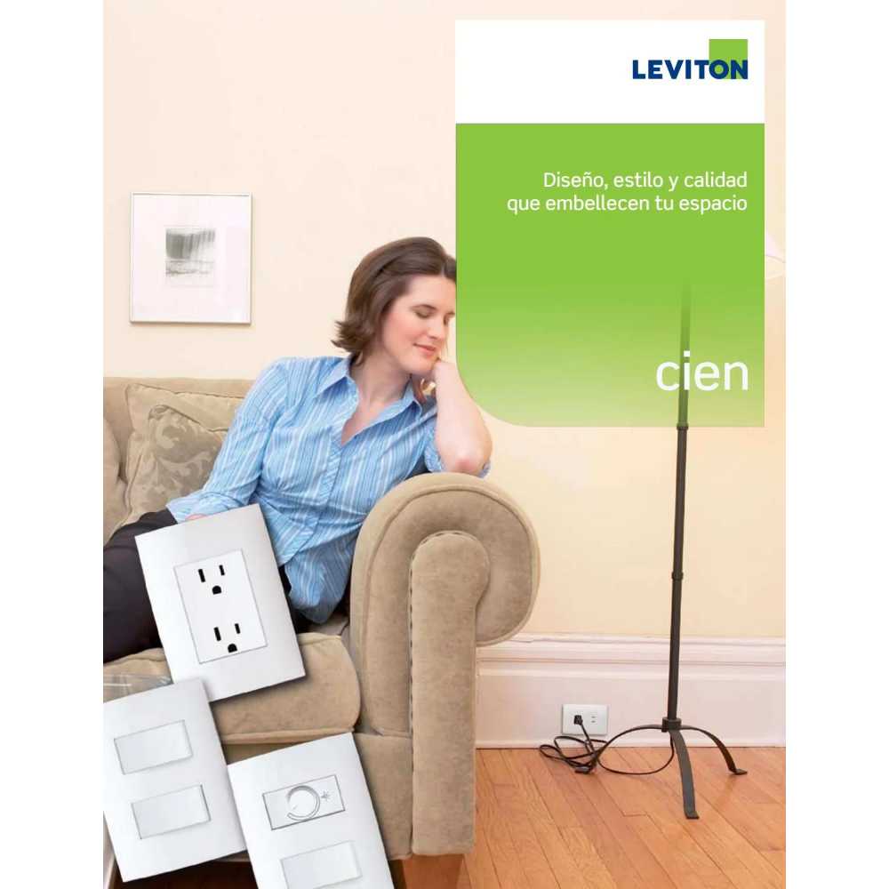 CONTACTO DUPLEX CON TIERRA 15A. BLANCO LEVITON