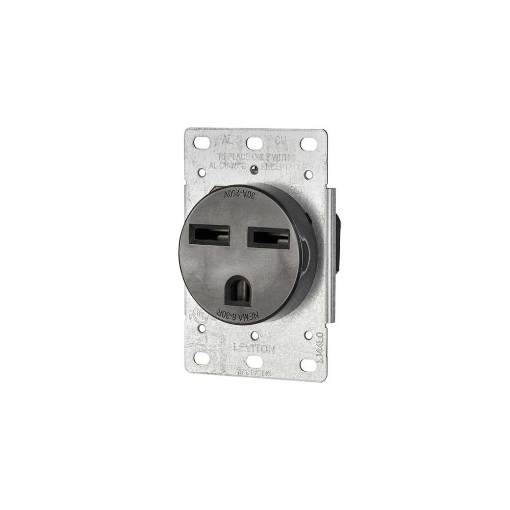 RECEPTACULO DE PODER 2P 3H 30A 250V COLOR NEGRO LEVITON