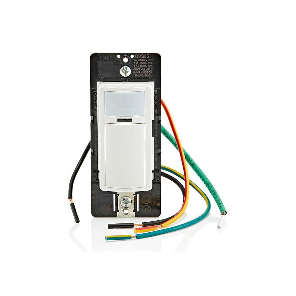 SENSOR DE OCUPACION UNIVERSAL 180 PIR 1 POLO 5A/120VAC ENCENDIDO AUTOMATICO LEVITON