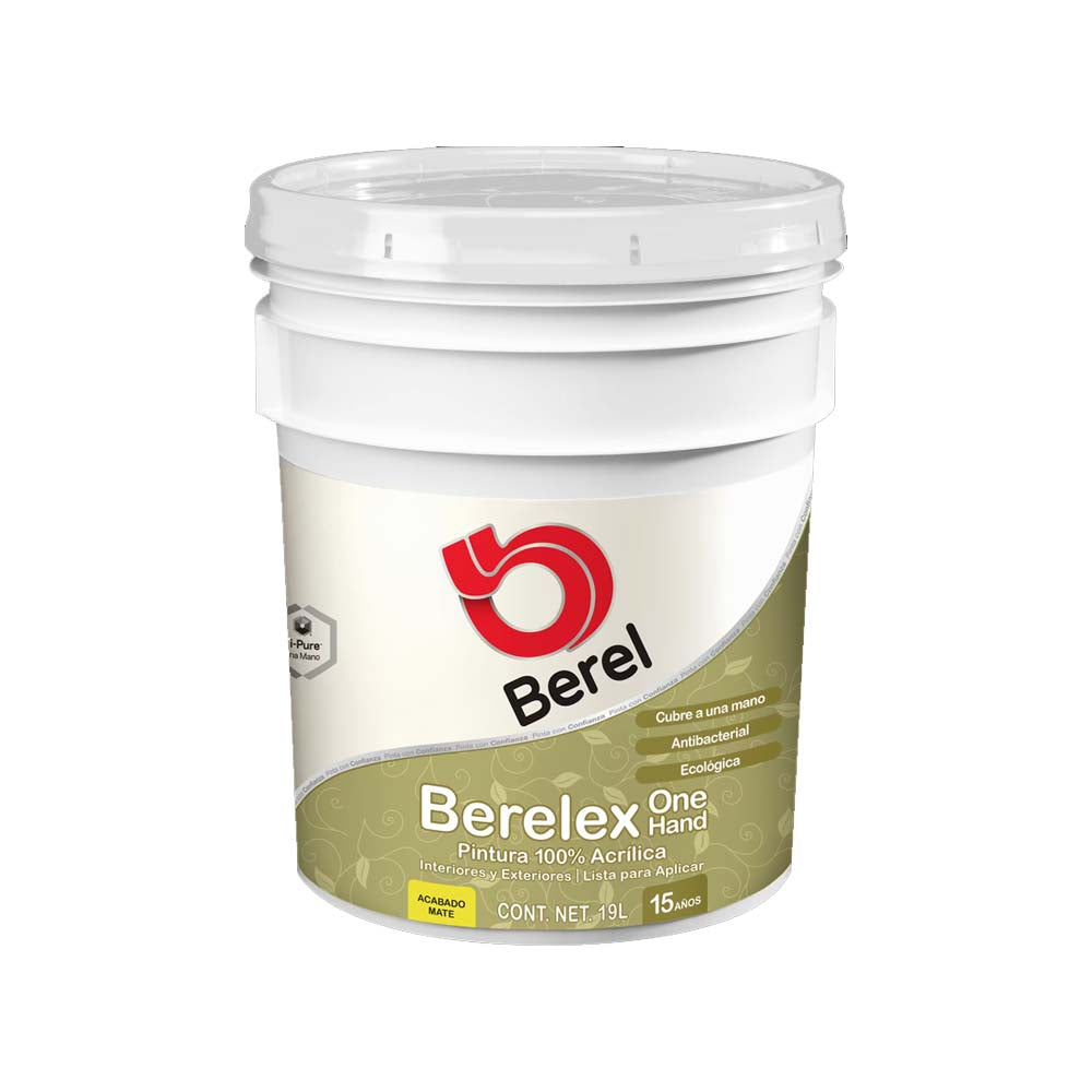 BERELEX ONE HAND BASE PASTEL MATE CUBETA 19LT