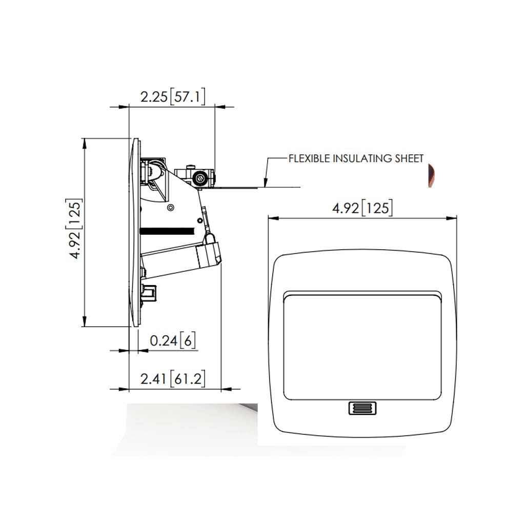 PLACA POP UP BRONCE CON RECEPTACULO DUPLEX TR 15A MCA LEVITON
