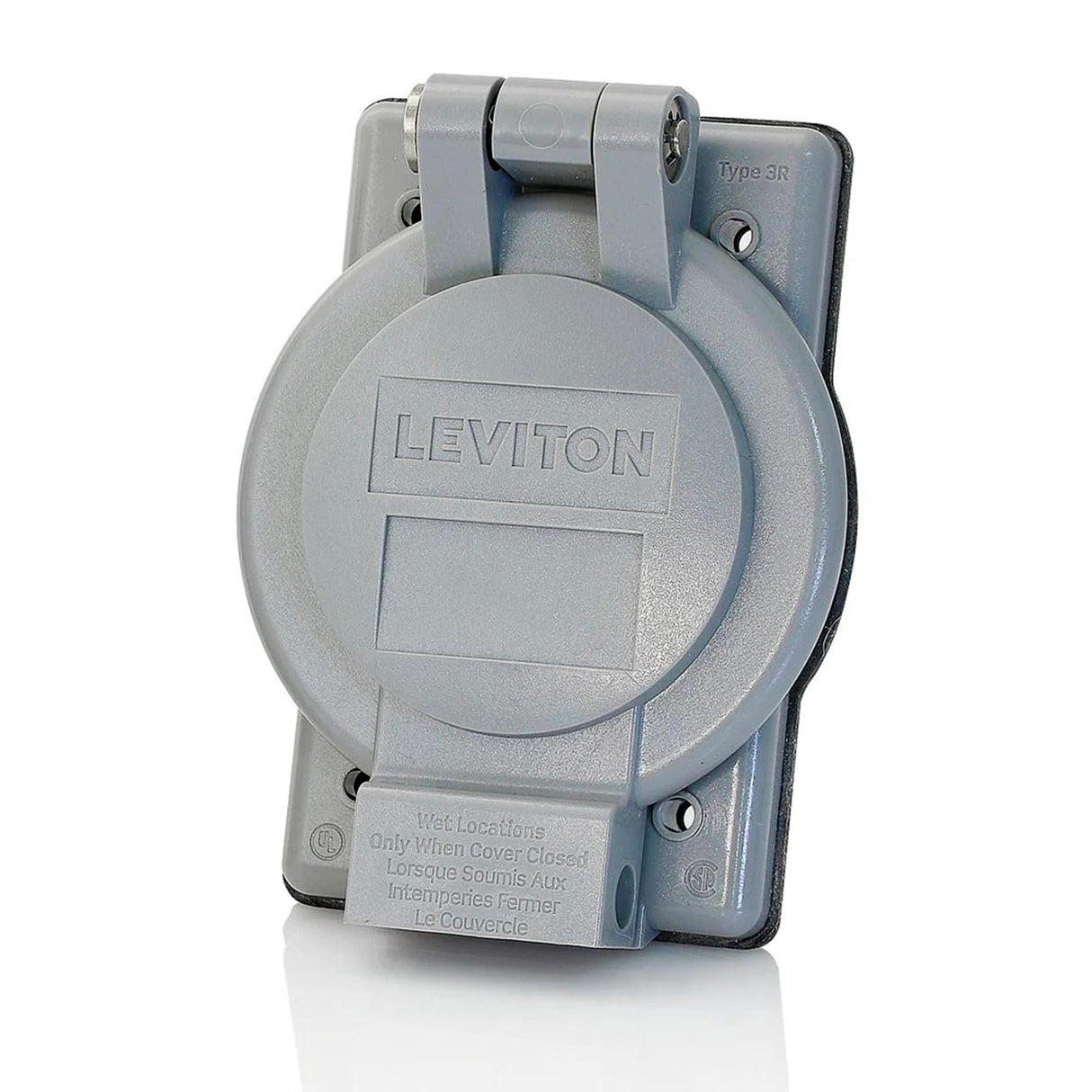 PLACA RESISTENTE A LA INTEMPERIE GRADO INDUSTRIAL GRIS LEVITON
