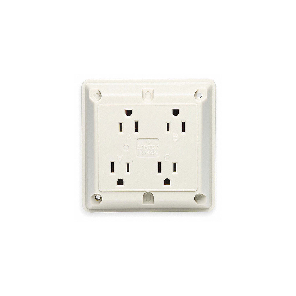 CONTACTO 4 EN 1 15A/125V. MARFIL LEVITON