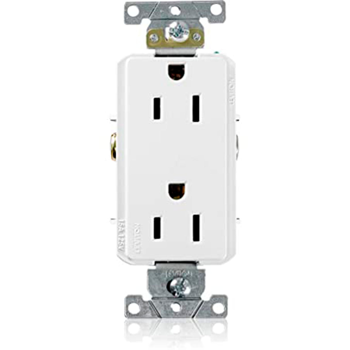 CONTACTO DUPLEX 2 POLOS 15A. BLANCO LEVITON