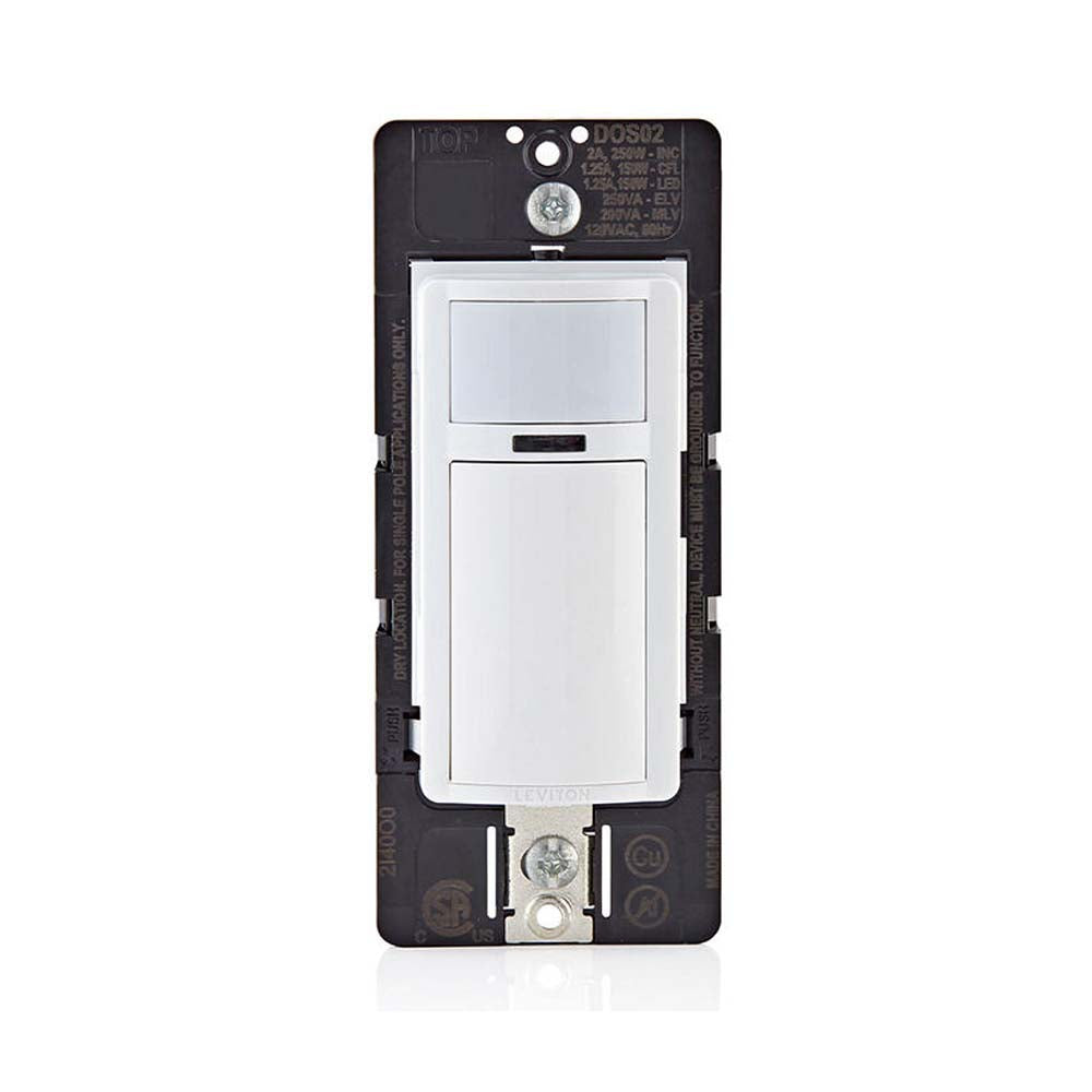 DETECTOR DE PRESENCIA PARED PIR 180G UNIPOLAR INC 250W LED LEVITON