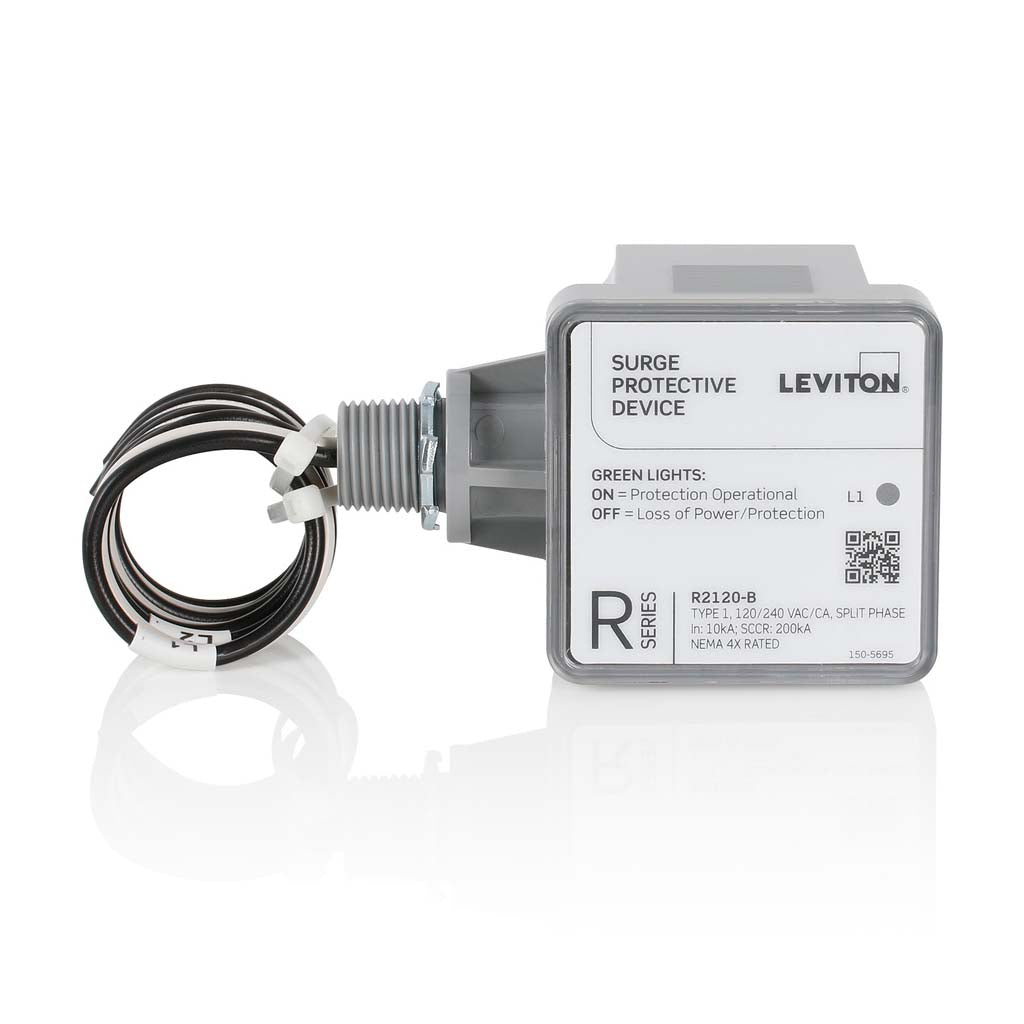 SUPRESOR DE PICOS 36KA 120/240V. SERIE R IN10KA SCCR200KA NE4X LEVITON