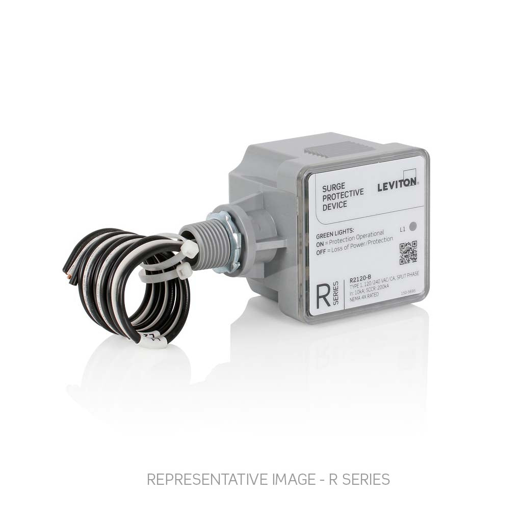 SUPRESOR DE PICOS 36KA 120/240V. SERIE R IN10KA SCCR200KA NE4X LEVITON