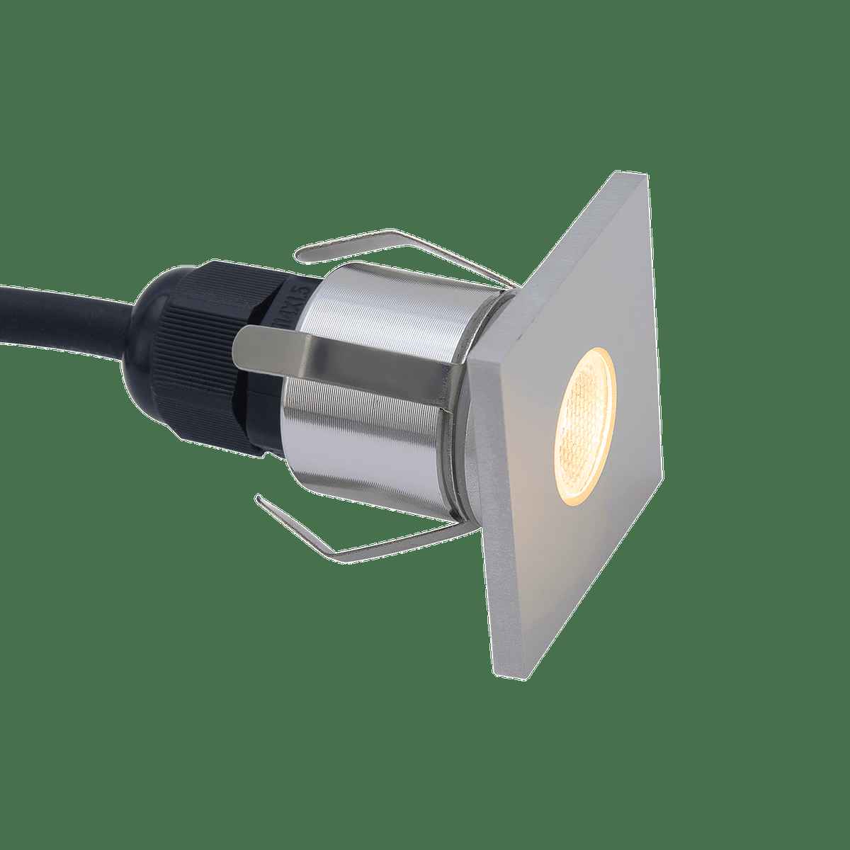LUMINARIA LED EMPOTRADO CALUX 1W 100-240V 3000K 72LM IP65 ACABADO ALUMINIO PULIDO 0220-LED