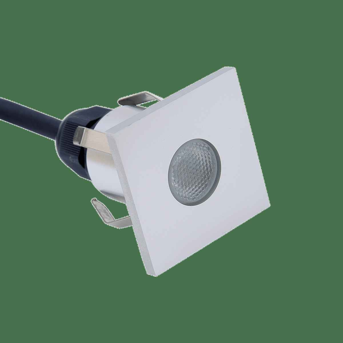 LUMINARIA LED EMPOTRADO CALUX 1W 100-240V 3000K 72LM IP65 ACABADO ALUMINIO PULIDO 0220-LED