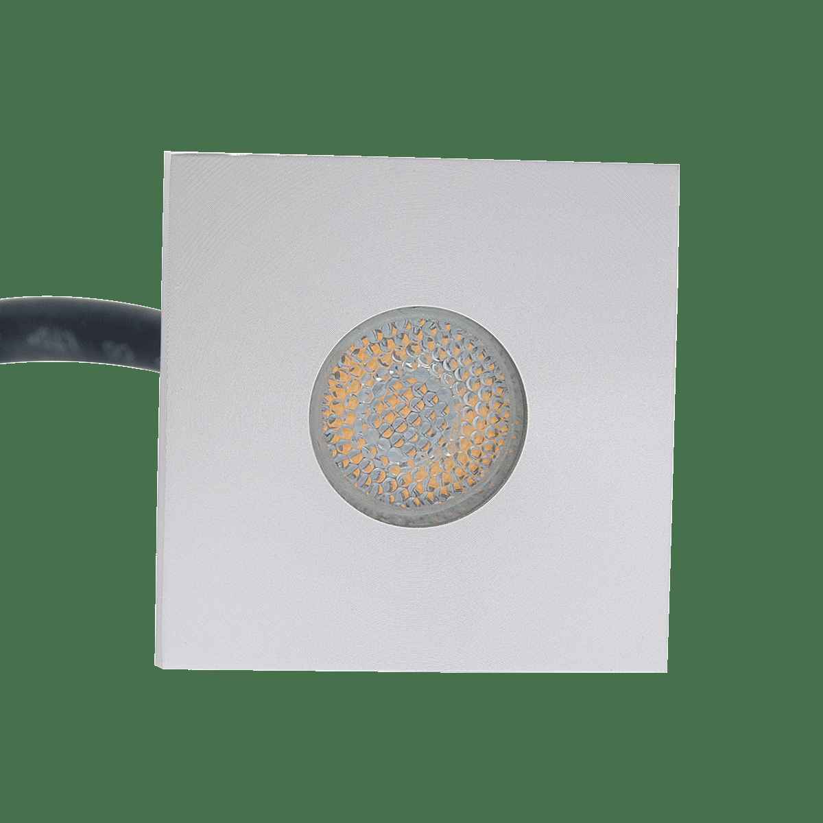 LUMINARIA LED EMPOTRADO CALUX 1W 100-240V 3000K 72LM IP65 ACABADO ALUMINIO PULIDO 0220-LED