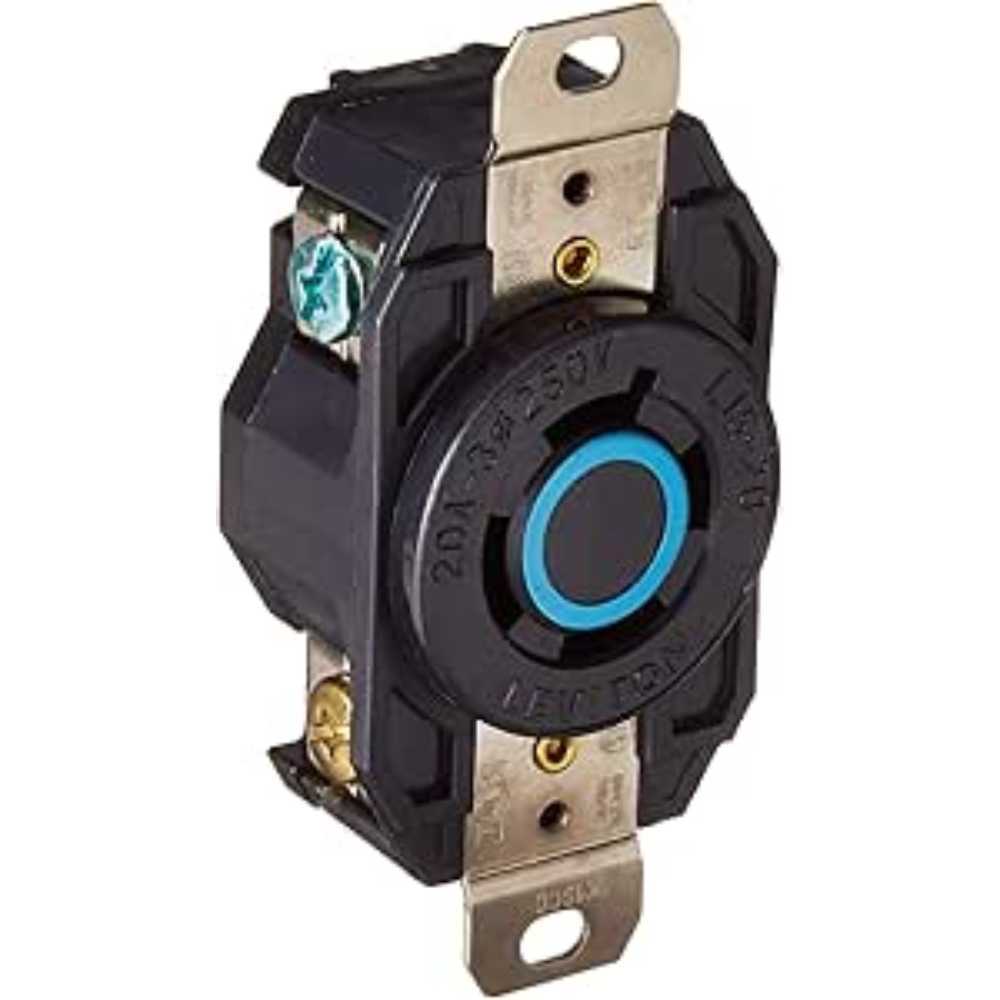 CONTACTO INDUSTRIAL MEDIA VUELTA 4P-4H 20A-120/208V. LEVITON