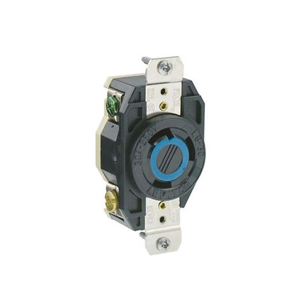 CONTACTO INDUSTRIAL FIJO 2P-3H 30A/250V. LEVITON *** OFRECER AHL630R O HBL2620 O L630-R ***