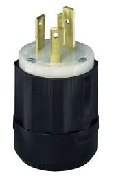 CONTACTO INDUSTRIAL COLGANTE 2P-3H 30A/277V. LEVITON