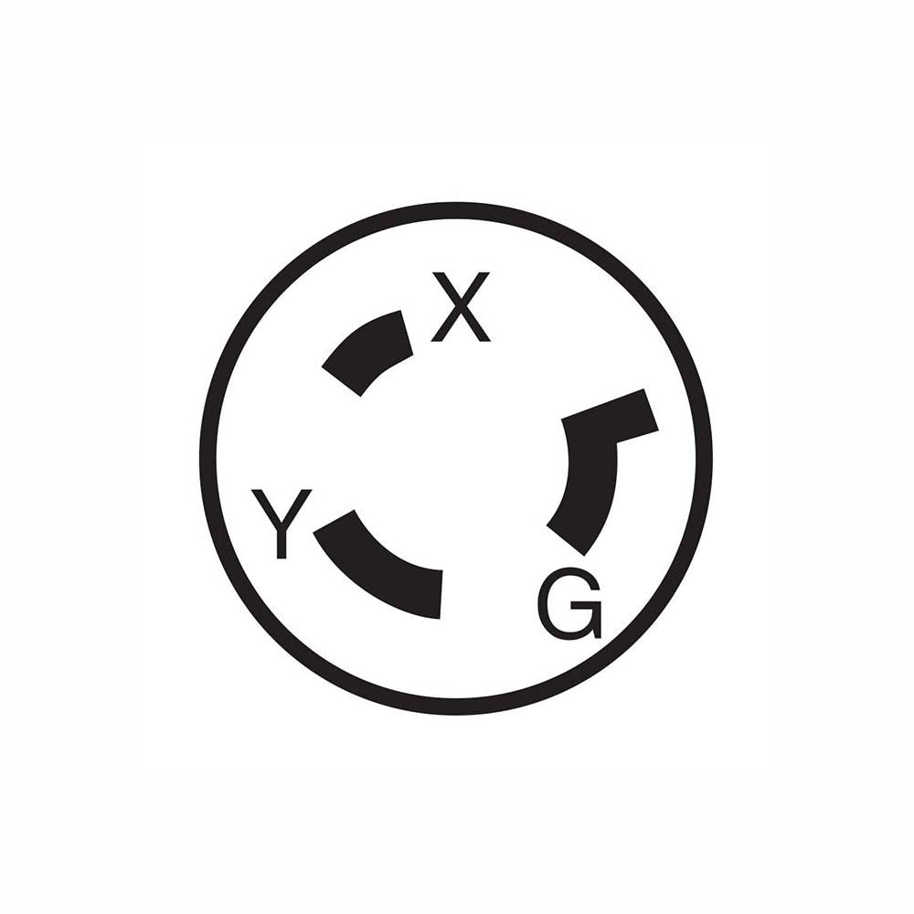 CLAVIJA INDUSTRIAL MEDIA VUELTA 2P-3H 30A/480V. LEVITON *** OFRECER HBL2641 ***