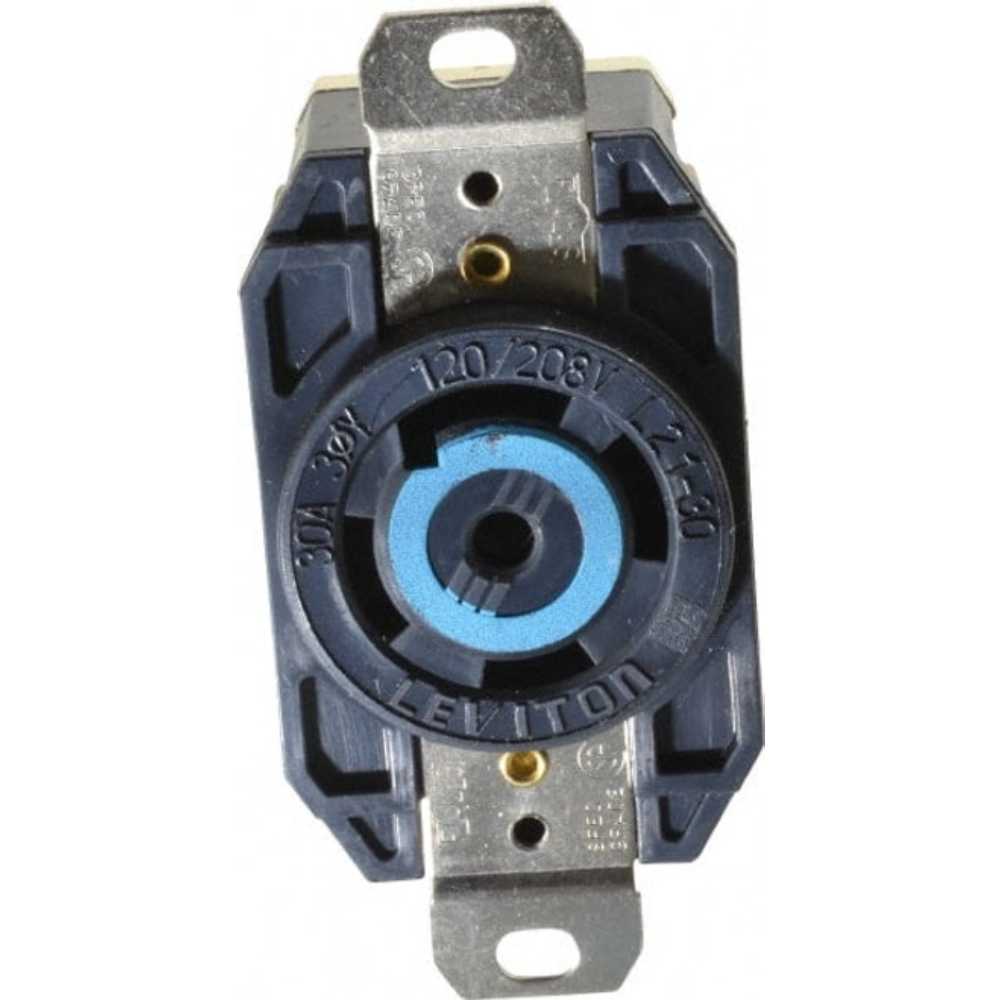 CONTACTO INDUSTRIAL FIJO 3P-4H 30A/250V. *** OFRECER HBL2720 *** LEVITON