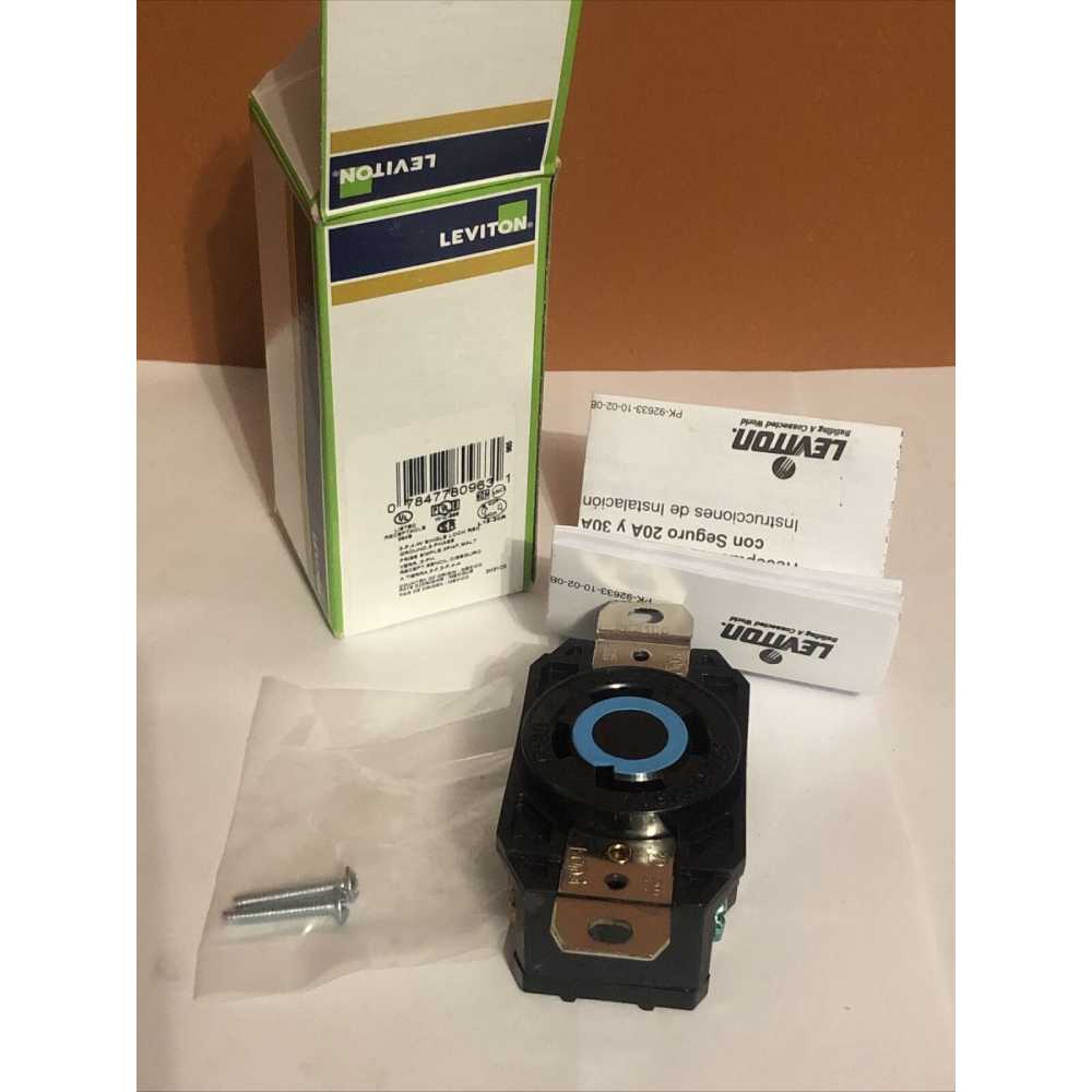 CONTACTO INDUSTRIAL FIJO 3P-4H 30A/250V. *** OFRECER HBL2720 *** LEVITON