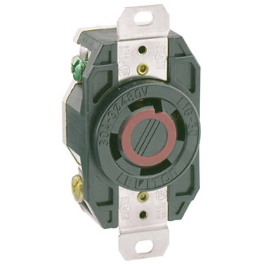 CONTACTO INDUSTRIAL FIJO 3P-4H 30A/480V. *** OFRECER V378 O AHL1630R *** LEVITON