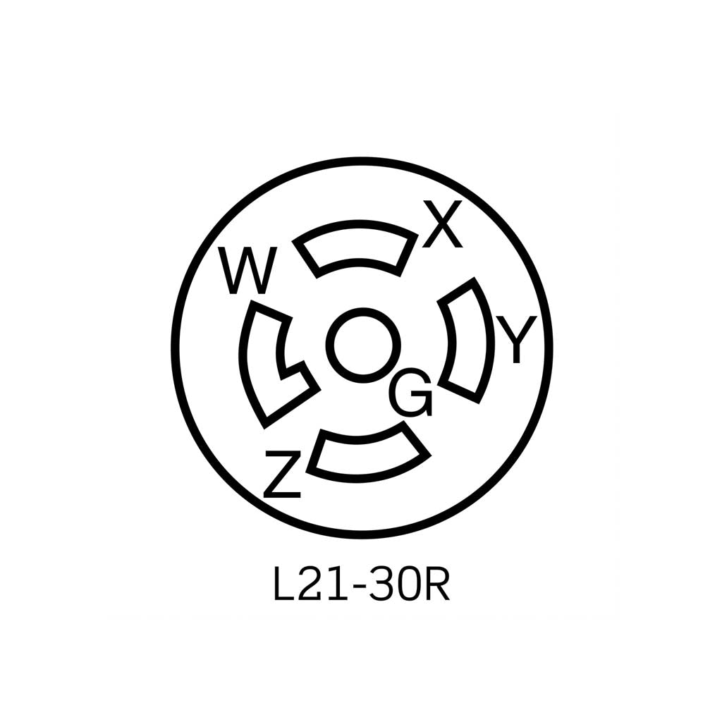 CONTACTO INDUSTRIAL FIJO 4P-5H 30A/120-208V. LEVITON