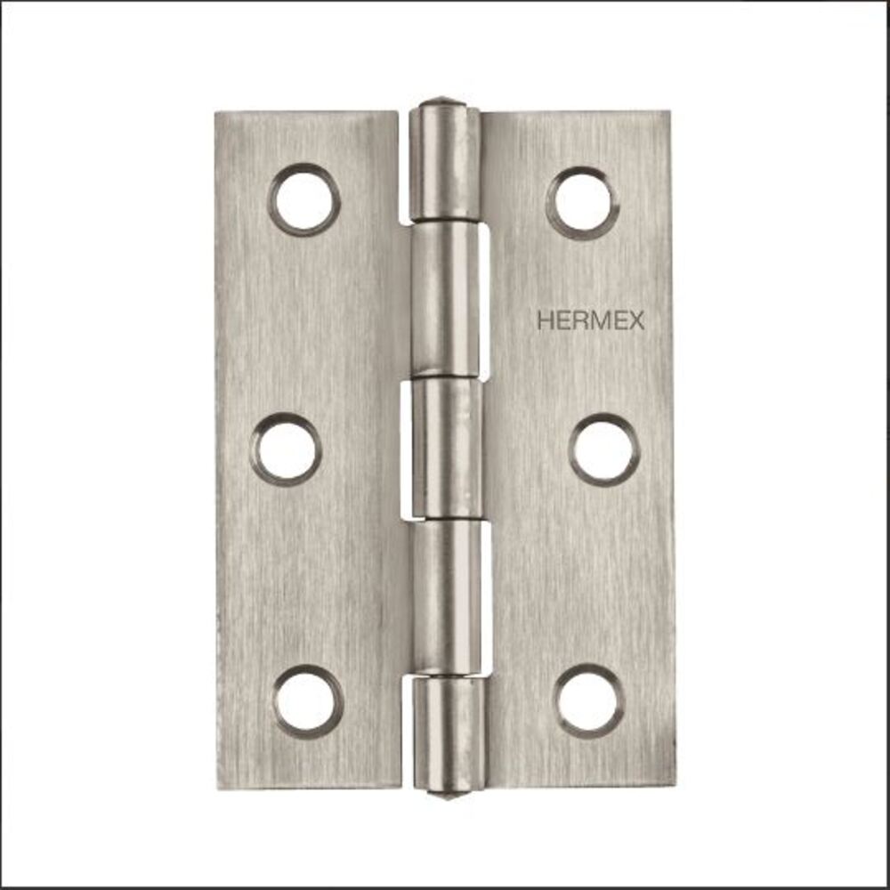 BISAGRA RECTANGULAR 3" ACERO INOXIDABLE MCA TRUPER HERMEX