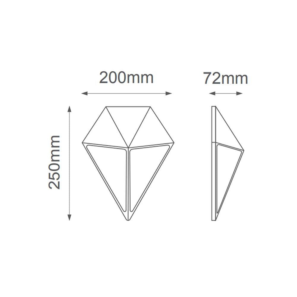 ARBOTANTE LED DIAMANTE 9W. LUZ CALIDA *** HA. LUMI ***