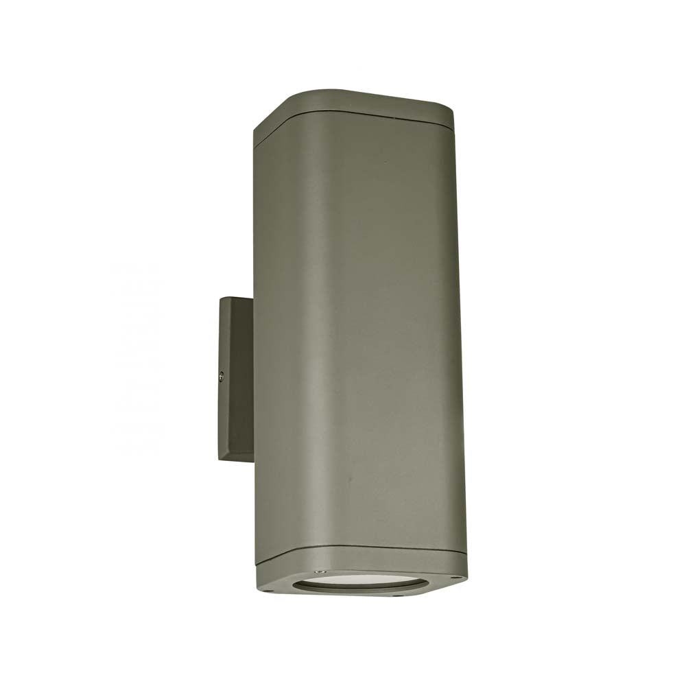 ARBOTANTE EXTERIOR 2 LUCES E27 MAX 2X60W 120V IP54 GRIS *** HA. LUMI ***