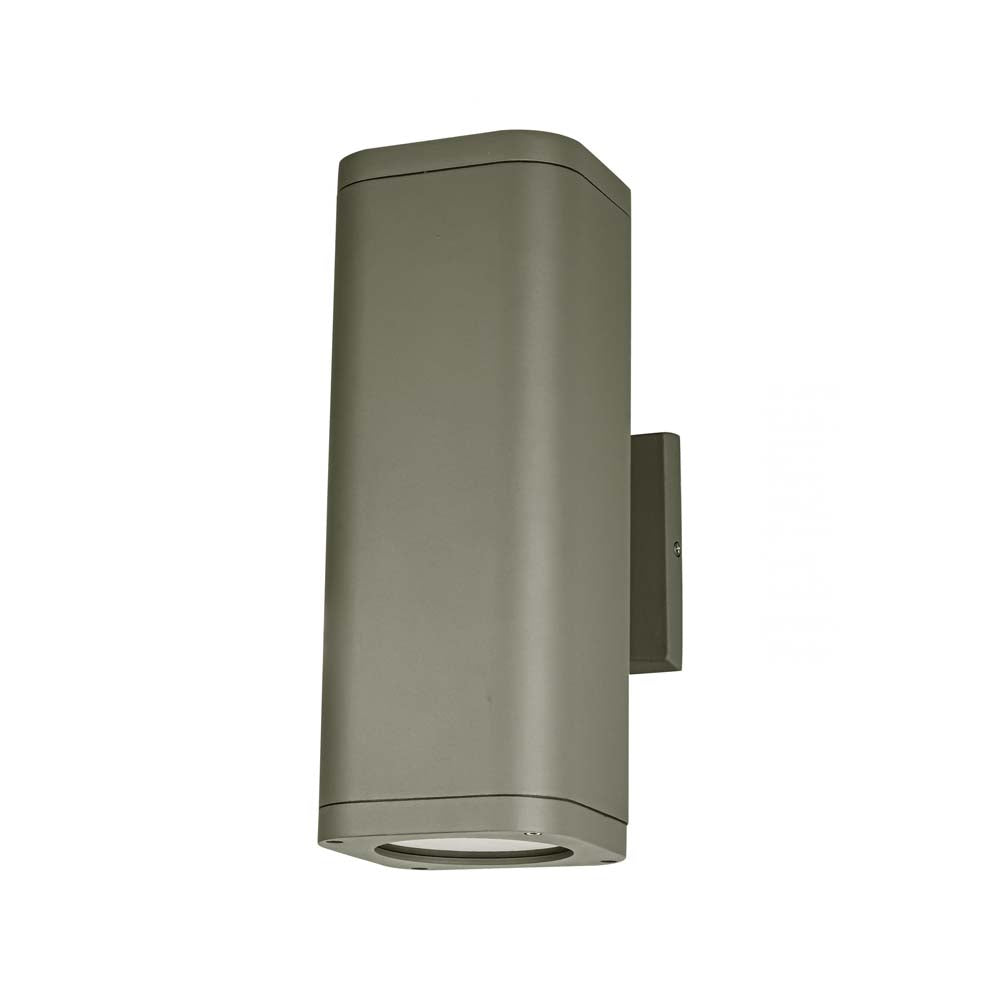ARBOTANTE EXTERIOR 2 LUCES E27 MAX 2X60W 120V IP54 GRIS *** HA. LUMI ***