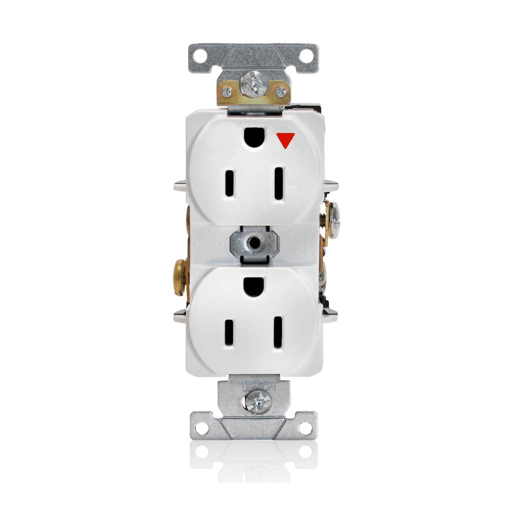 RECEPTACULO DUPLEX T. AISL. 2P-3H 15A/125V. BLANCO LAT. Y POST. 05262-IGW LEVITON