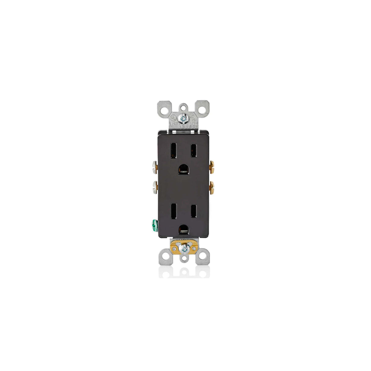 CONTACTO DUPLEX RESIDENCIAL CONEXION A TIERRA 15A/125V. NEGRO LEVITON *** OFRECER 1107-9BK-BOX ***