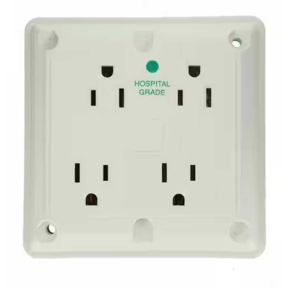 RECEPTACULO 4 EN 1SUPRESOR DE PICOS COM-IND 15A 125V 2P3H 36K MARFIL