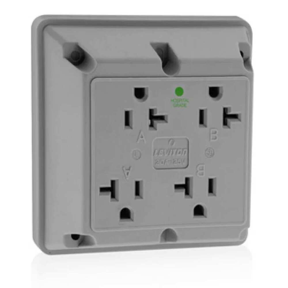 CONTACTO 4 EN 1 SUPRESOR PICOS 2P-3H 15A/125V. GRIS 05480-0GY LEVITON
