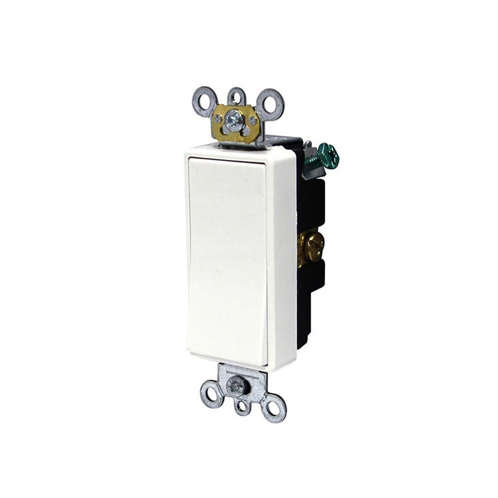 APAGADOR DECORA PLUS 1P. 15A. 120/277V. BLANCO GRADO COMERCIAL 05691-02W LEVITON