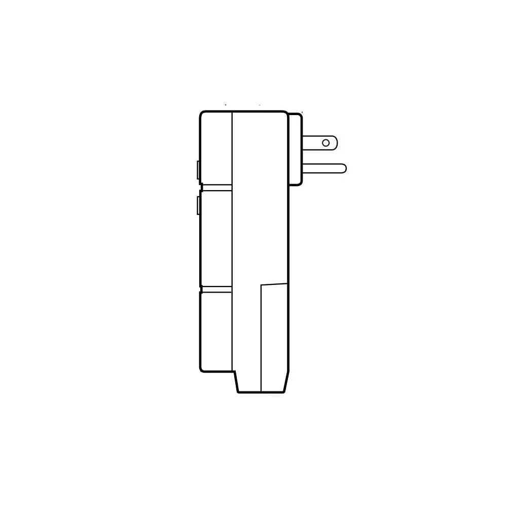 CLAVIJA ANGULAR GFCI 15A/120V. 60HZ. AMARILLA 06594-000 LEVITON