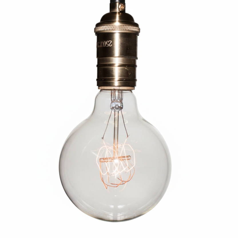 FOCO VINTAGE ESFERA FILAM HORIZ ESPIRAL *** HAE ***