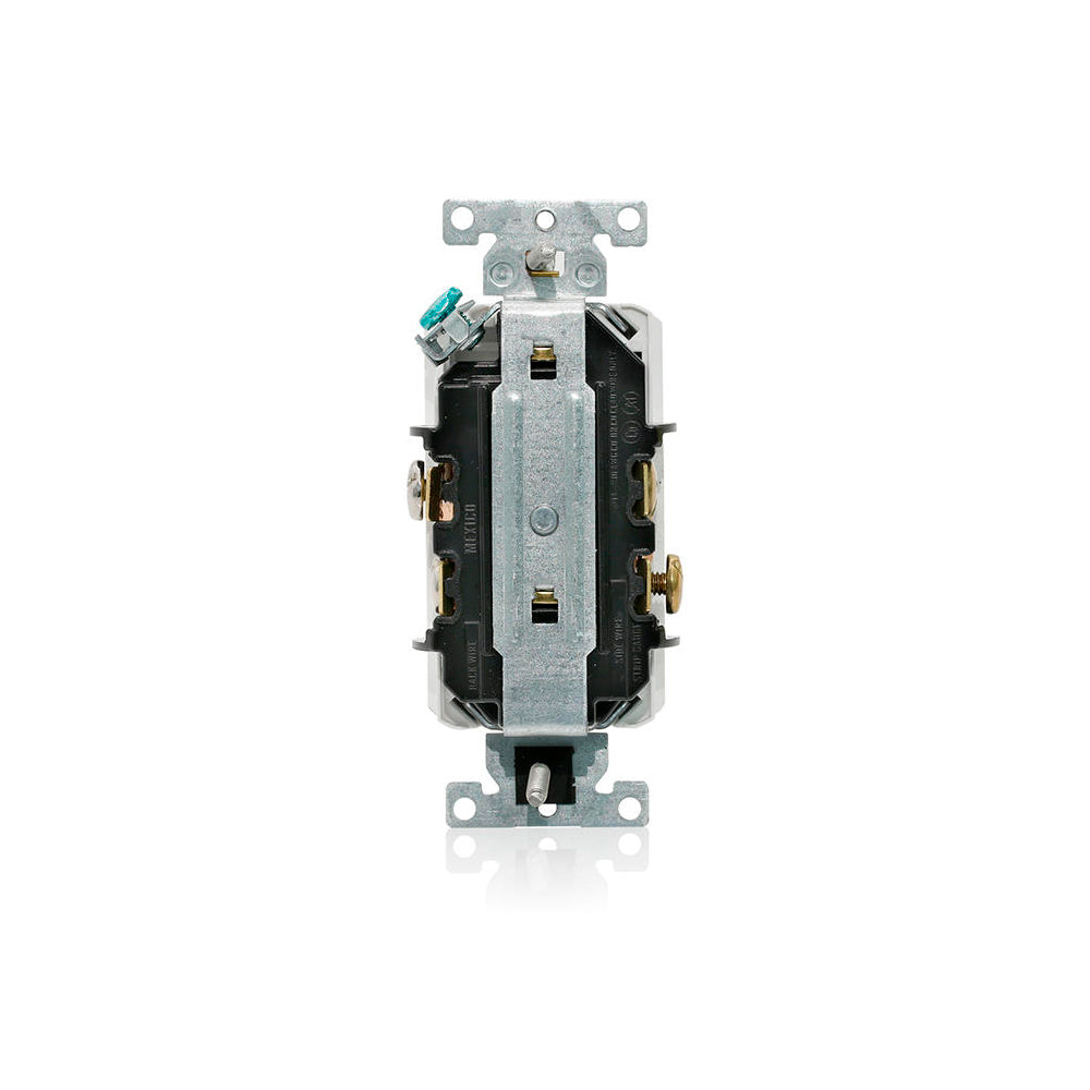 CONTACTO DUPLEX GDO. HOSPITAL T. AISLADA 15A/125V. BLANCO 08200-IGW LEVITON