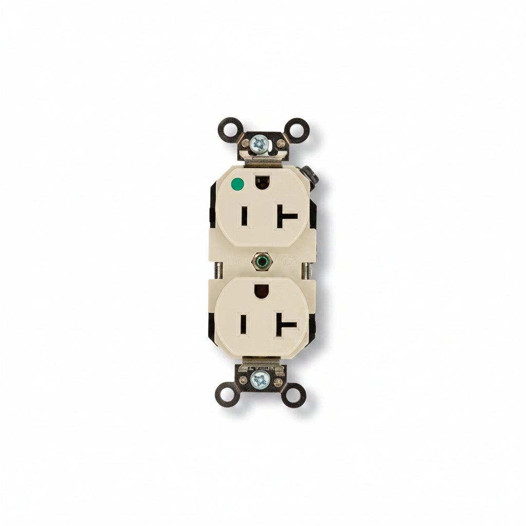 CONTACTO DUPLEX GRADO HOSPITAL 20A/125V. MARFIL *** OFRECER 8300-I ***