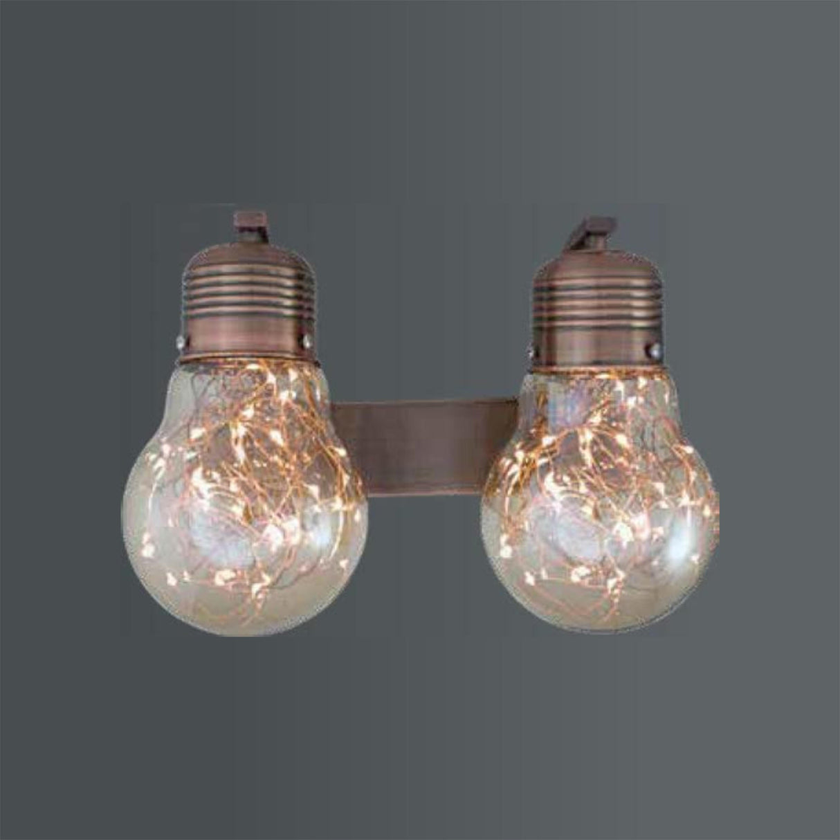 LAMP PARED 6W WW 2 BULBOS AMBAR *** HAE ***