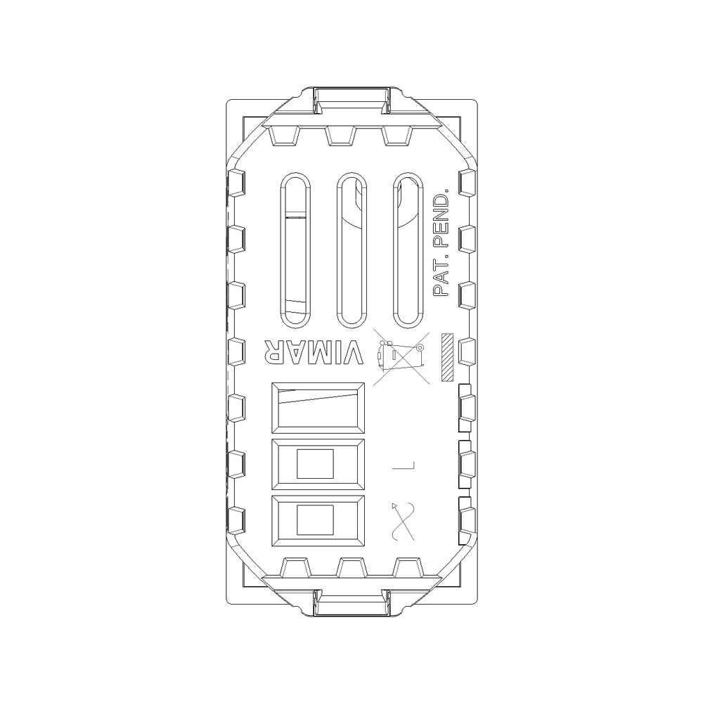 VARIADOR (DIMMER) 127V. 1 MOD. 30-500W/30-300VA BLANCO NEVE VIMAR