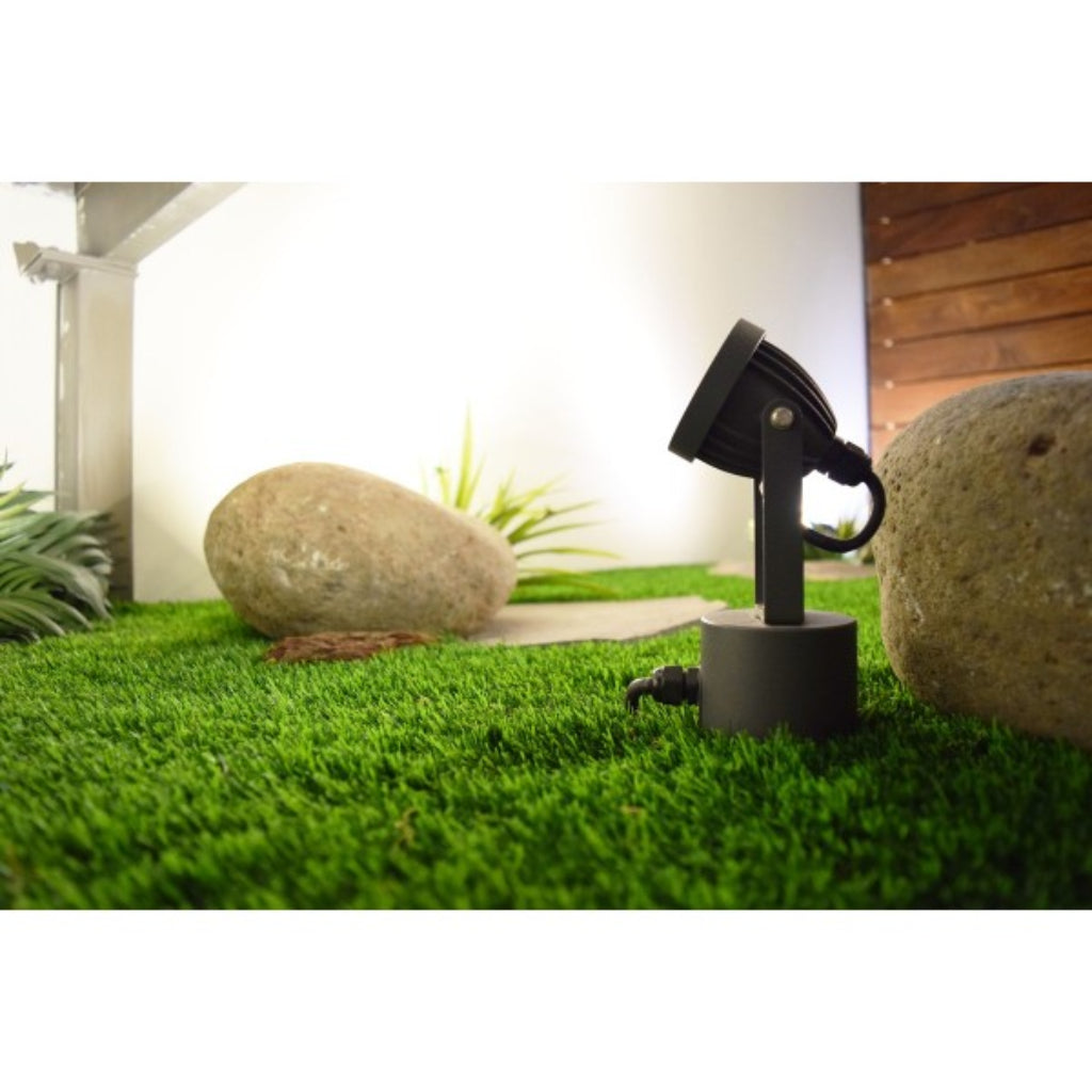 LUMINARIO LED PARA JARDIN CALUX 7W 100-240V 3000K 400LM IP65 ACABADO GRAFITO