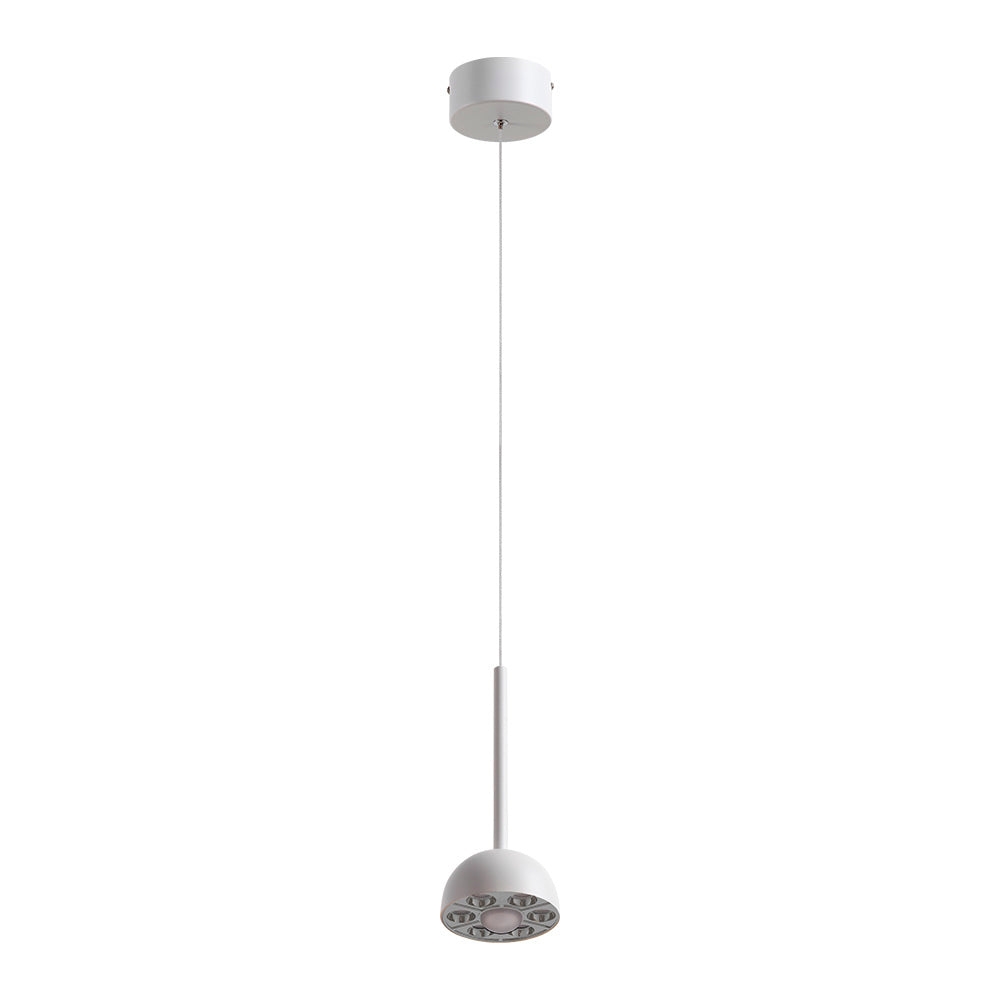 LAMPARA COLGANTE LED METAL 1.5M 9W LUZ CALIDA BRILLANTE IRC90 NO ATENUABLE BCO