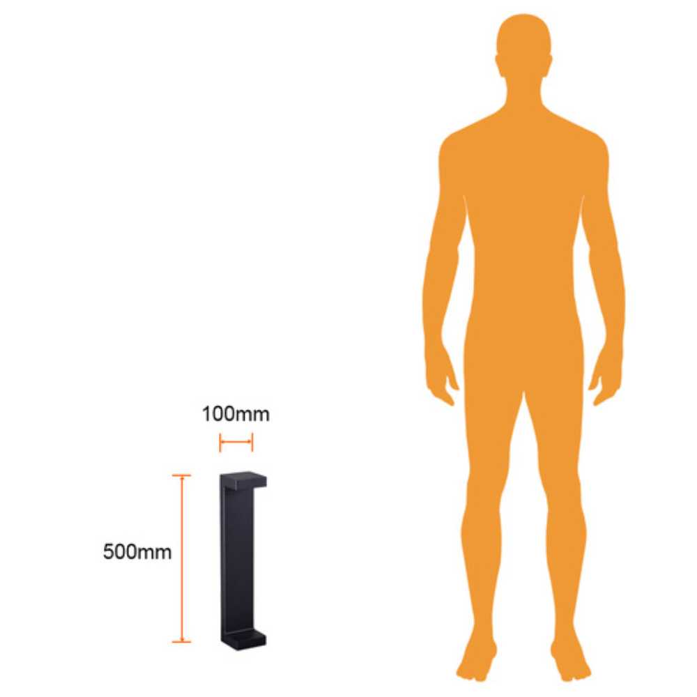 MINI POSTE LED COMA TECNOLITE DE EXTERIOR PARA SOBREPONER 9W LUZ SUAVE CÁLIDA