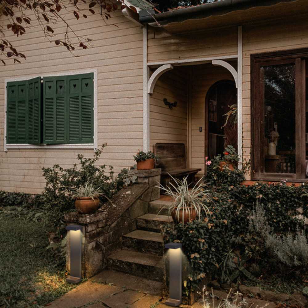 MINI POSTE LED COMA TECNOLITE DE EXTERIOR PARA SOBREPONER 9W LUZ SUAVE CÁLIDA