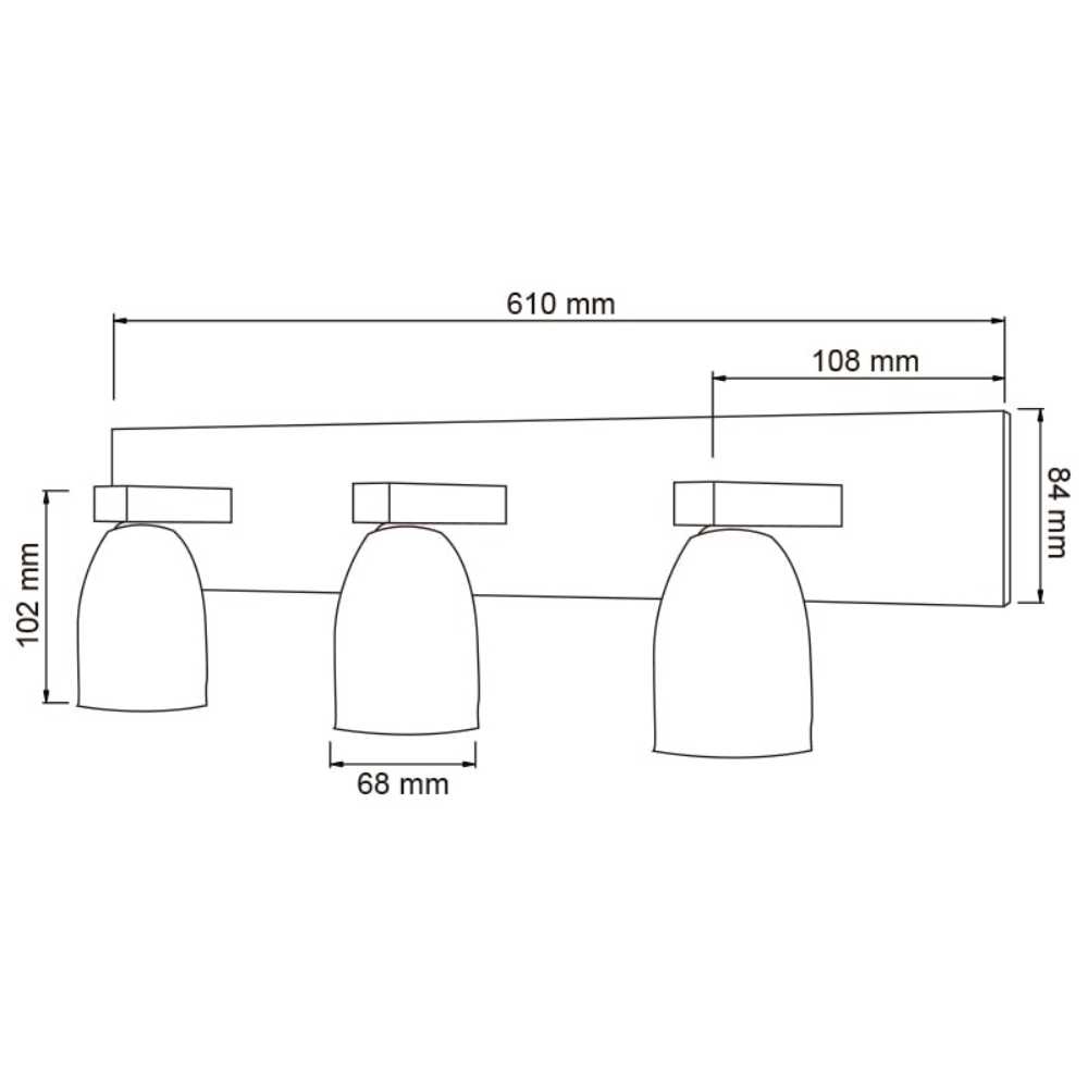 LÁMPARA DE INTERIOR MELSI TECNOLITE PARA SOBREPONER 9W BASE G9