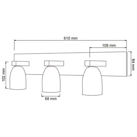 LÁMPARA DE INTERIOR MELSI TECNOLITE PARA SOBREPONER 9W BASE G9
