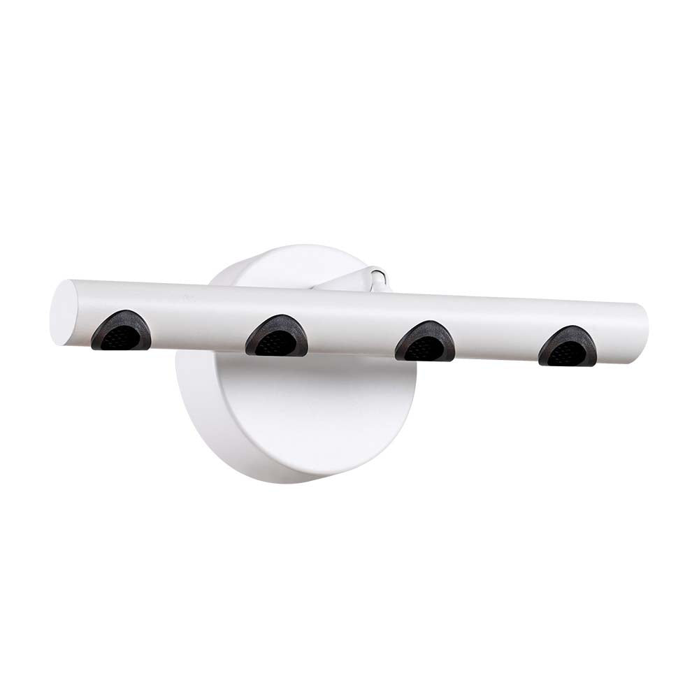 LAMPARA DE PARED ARBOTANTE LED 9W LUZ CALIDA BRILLANTE DIRIGIBLE IRC90 NO ATENUABLE BCO