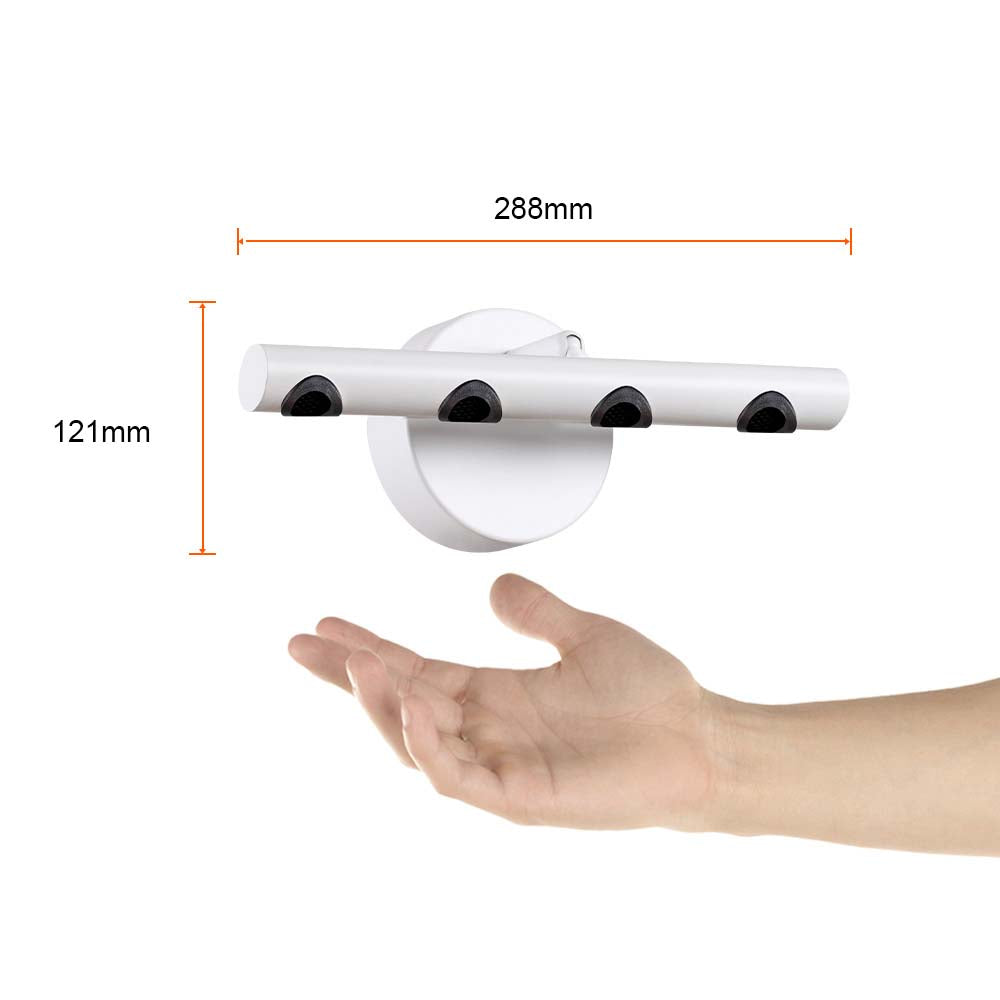 LAMPARA DE PARED ARBOTANTE LED 9W LUZ CALIDA BRILLANTE DIRIGIBLE IRC90 NO ATENUABLE BCO