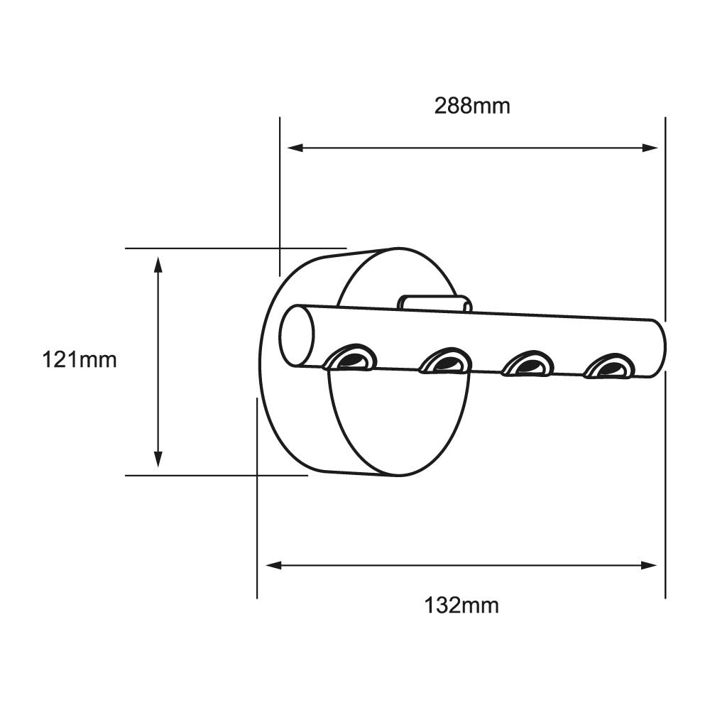 LAMPARA DE PARED ARBOTANTE LED 9W LUZ CALIDA BRILLANTE DIRIGIBLE IRC90 NO ATENUABLE BCO
