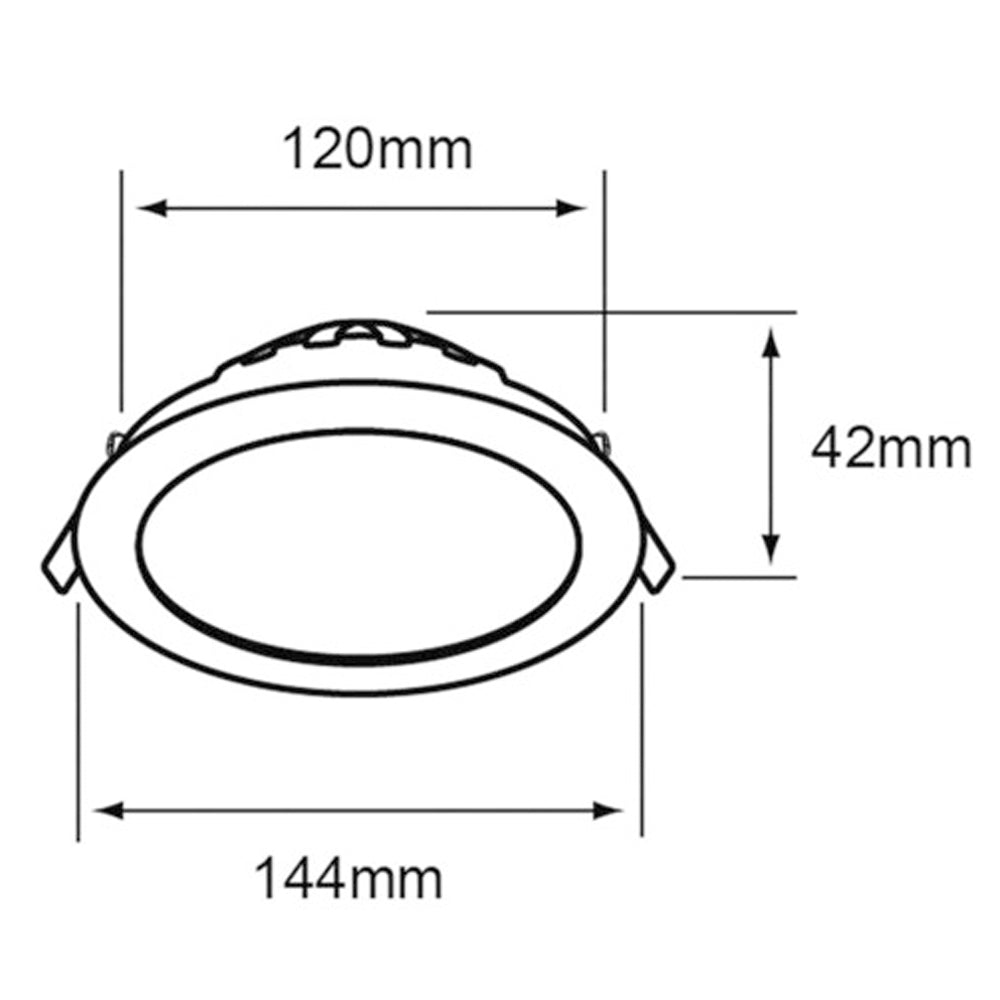 LÁMPARA DE INTERIOR EMPOTRABLE LED VOLANS I TECNOLITE 9W LUZ BLANCA NEUTRA ***HAE2025***