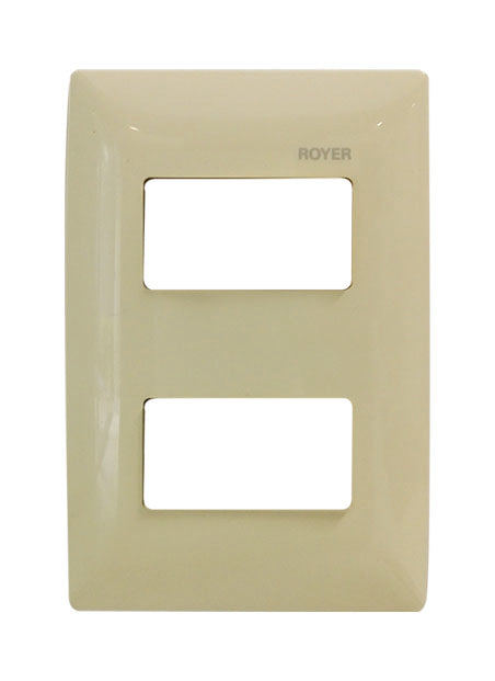 PLACA 2 MOD. DISTANCIADOS MARFIL ROYER 100