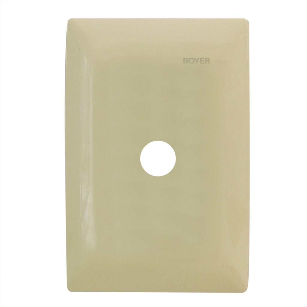 PLACA SALIDA DE CABLES MARFIL