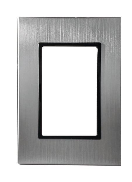 PLACA DE ALUMINIO 3 MOD. ACERO INOXIDABLE MCA ROYER 100